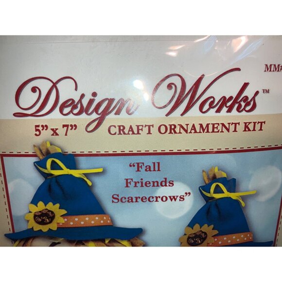 Fall Friends Scarecrow Ornament Craft Kit by Design Works - Picture 7 of 12